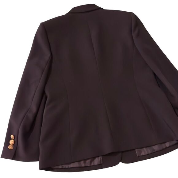 Kasper 3-Button Blazer Suit Black Size 14P - Picture 7 of 15